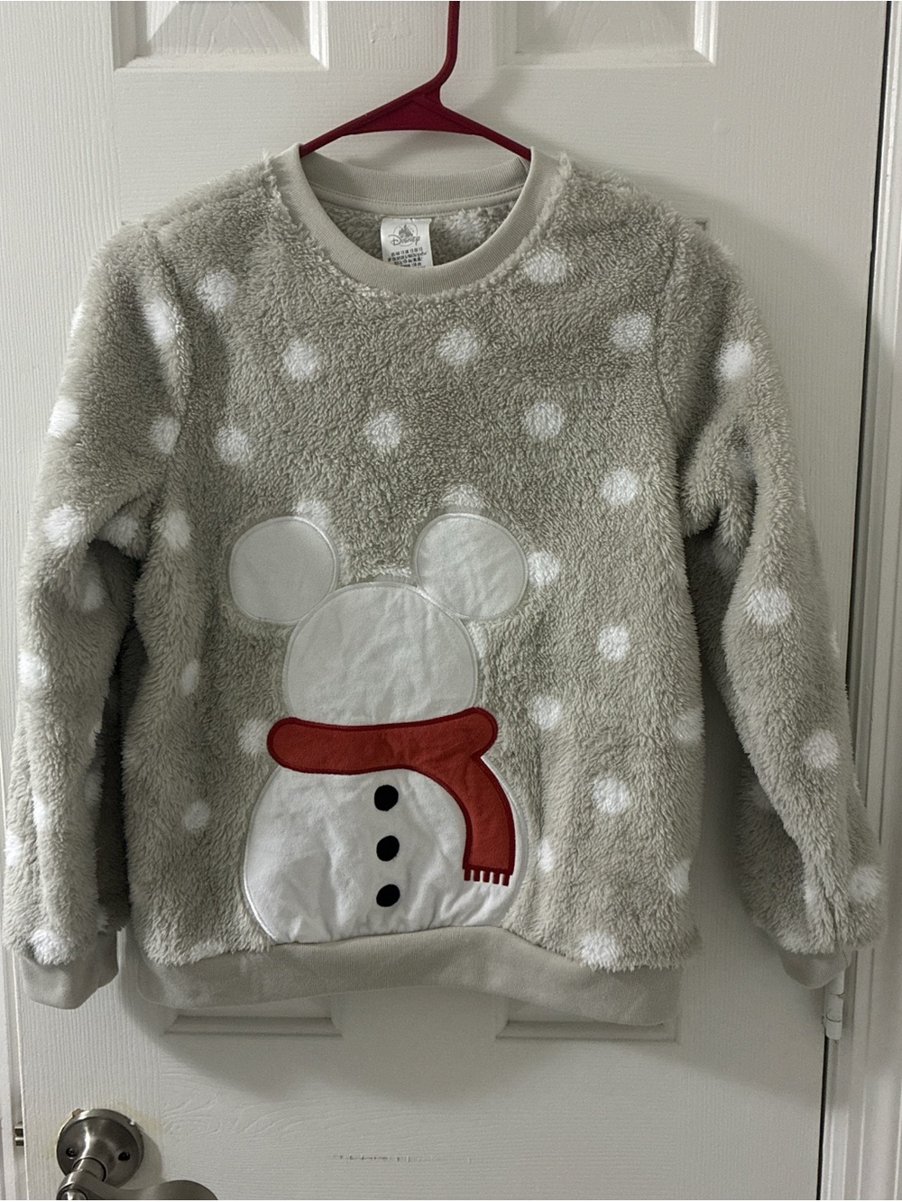 Grey two piece kids Mickey Mouse snowman set